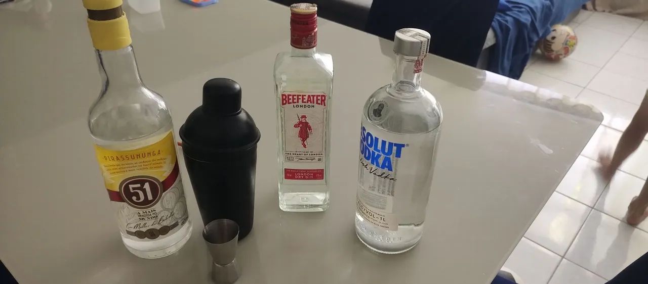 Kit bartender + bebidas 