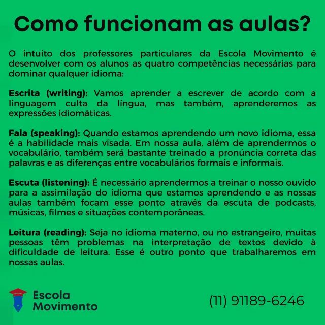 Aulas particulares de inglês, espanhol, redação e português - Foto 3