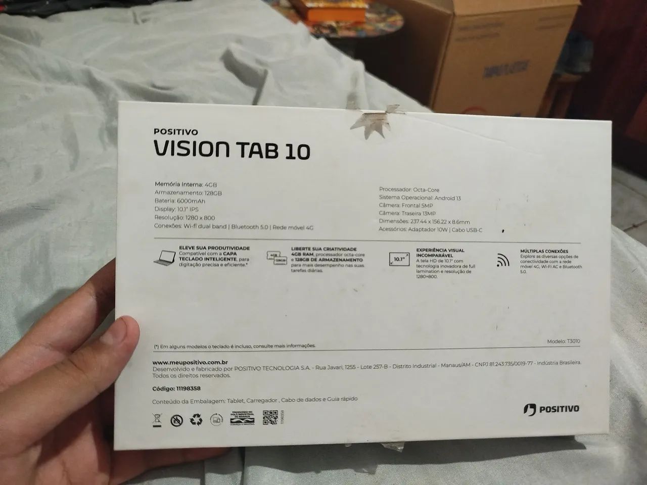 Tablet 10/polegadas 128gb com capinha - Foto 5