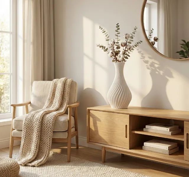 Kit 2 Vasos Decorativos Modernos em Espiral | Impressão 3D | Design Minimalista - Foto 3