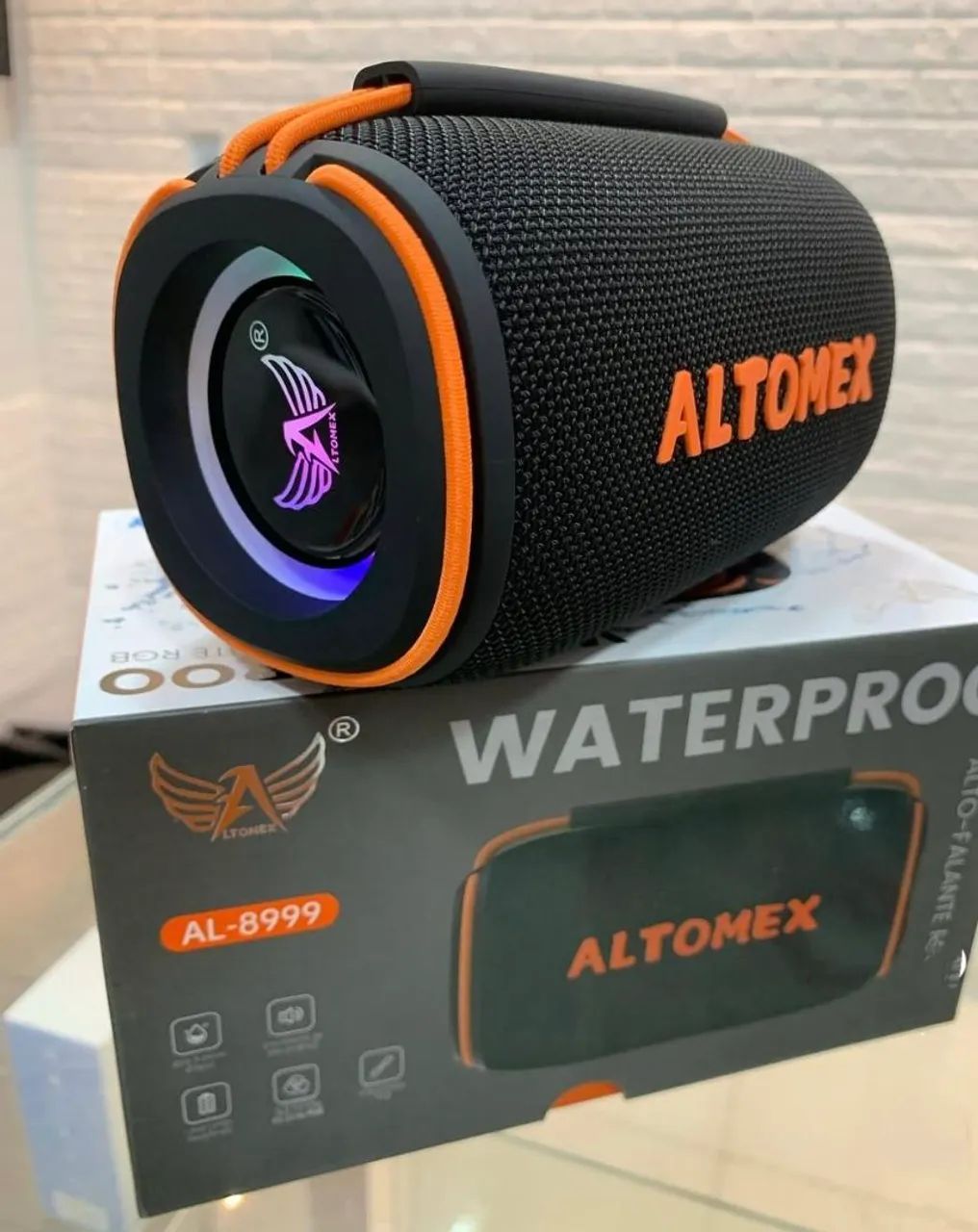 Caixa de som Bluetooth Portátil Altomex 30 w com LED RGB - Foto 5