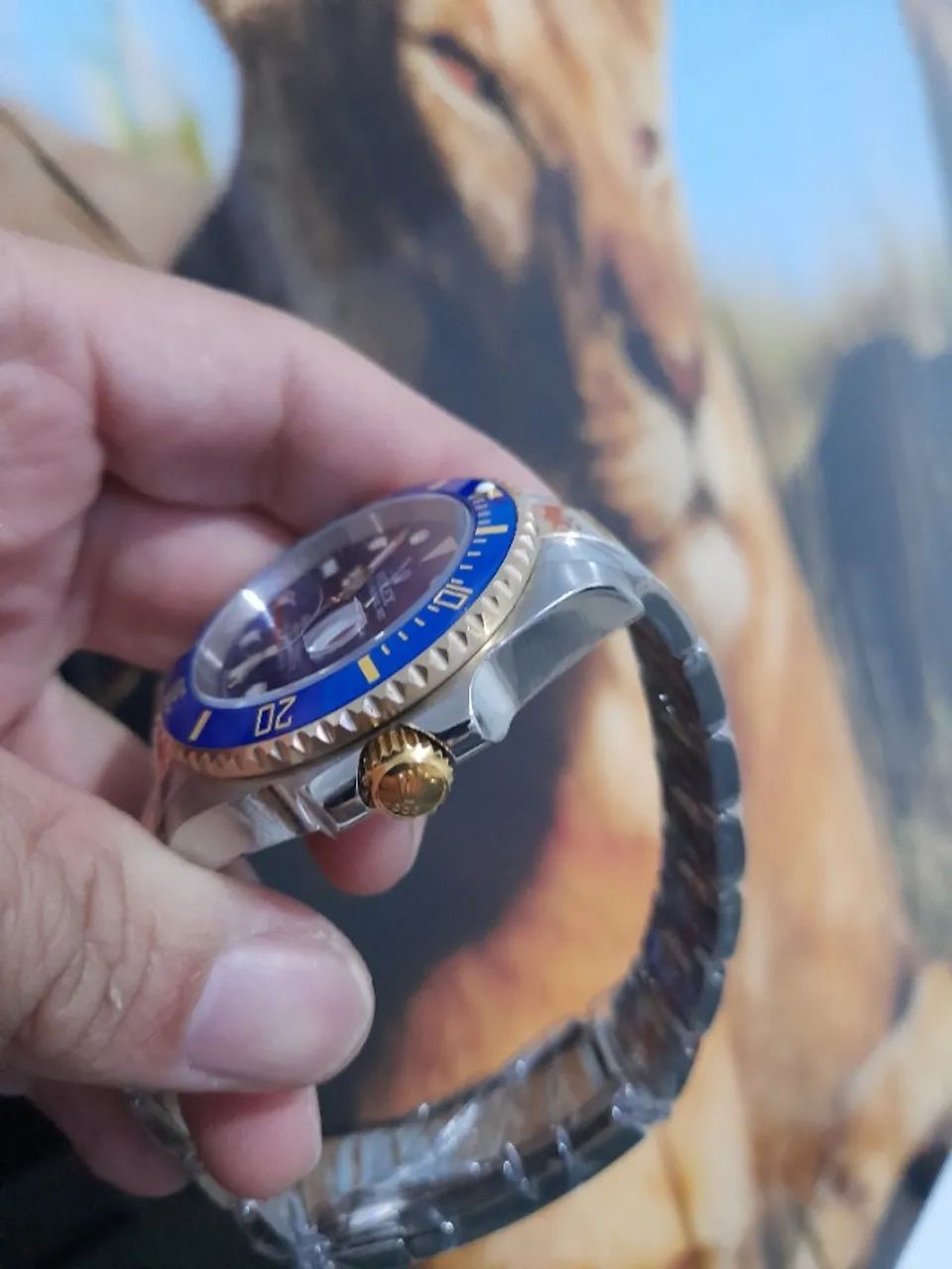 Relógio ROLEX SUBMARINER MISTO COM DOURADO (AUTOMÁTICO) - Foto 5
