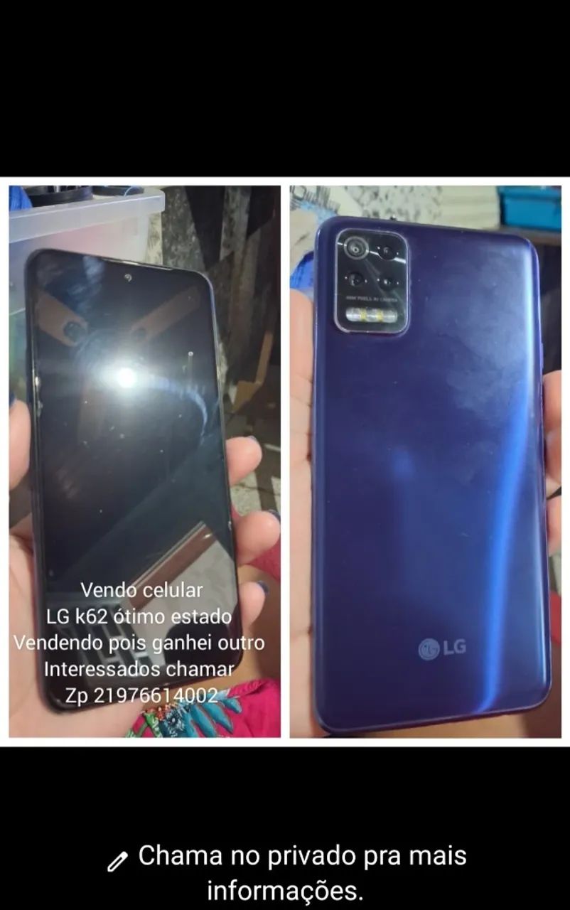 Celular lg k62 