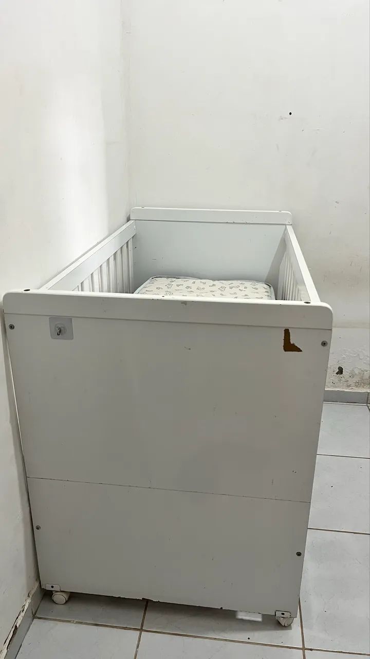 Berço 3 em 1 com colchão 