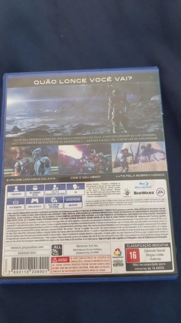 PS4 - jogo - Mass Effect Andromeda - Foto 3