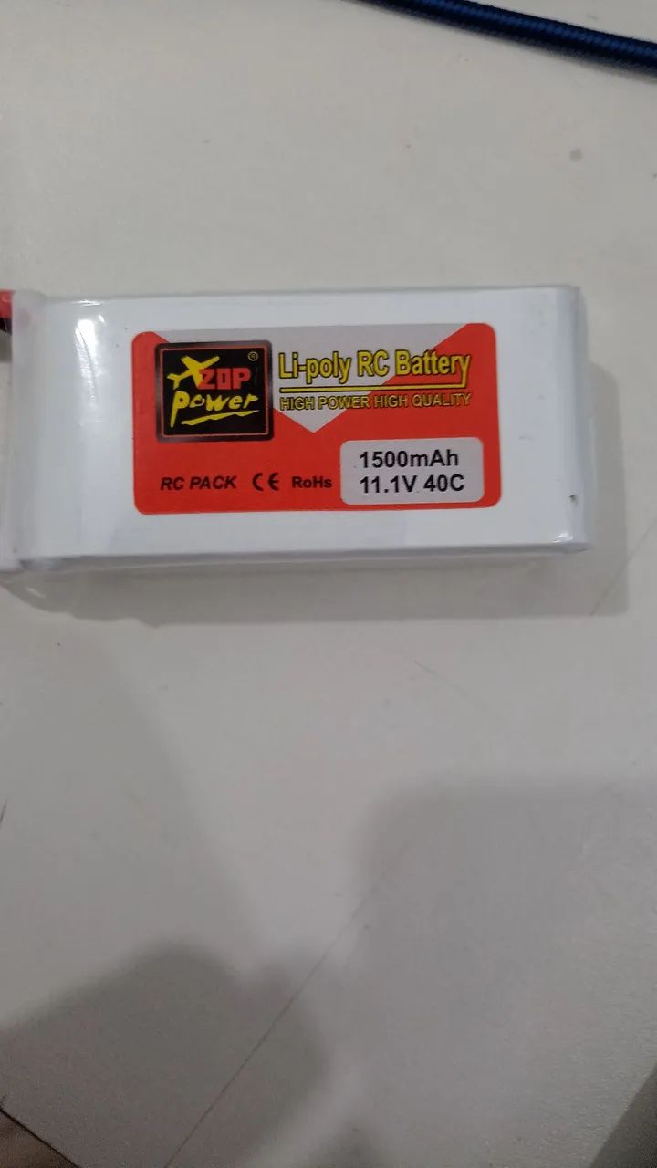 Bateria lipo 1500mAh 11.1V 40C  -  Nunca usada