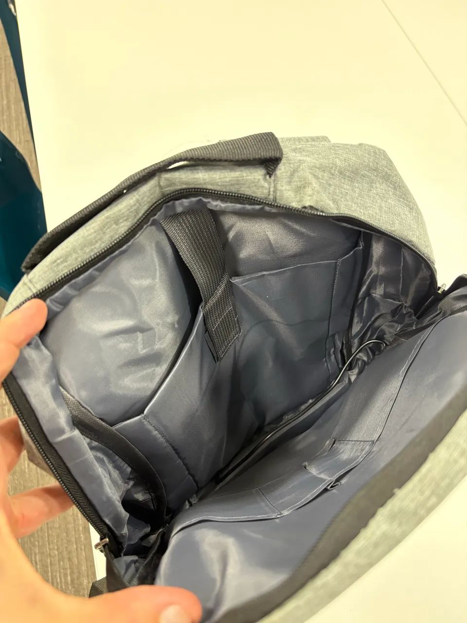 Mochila para Notebook Cinza - Foto 2