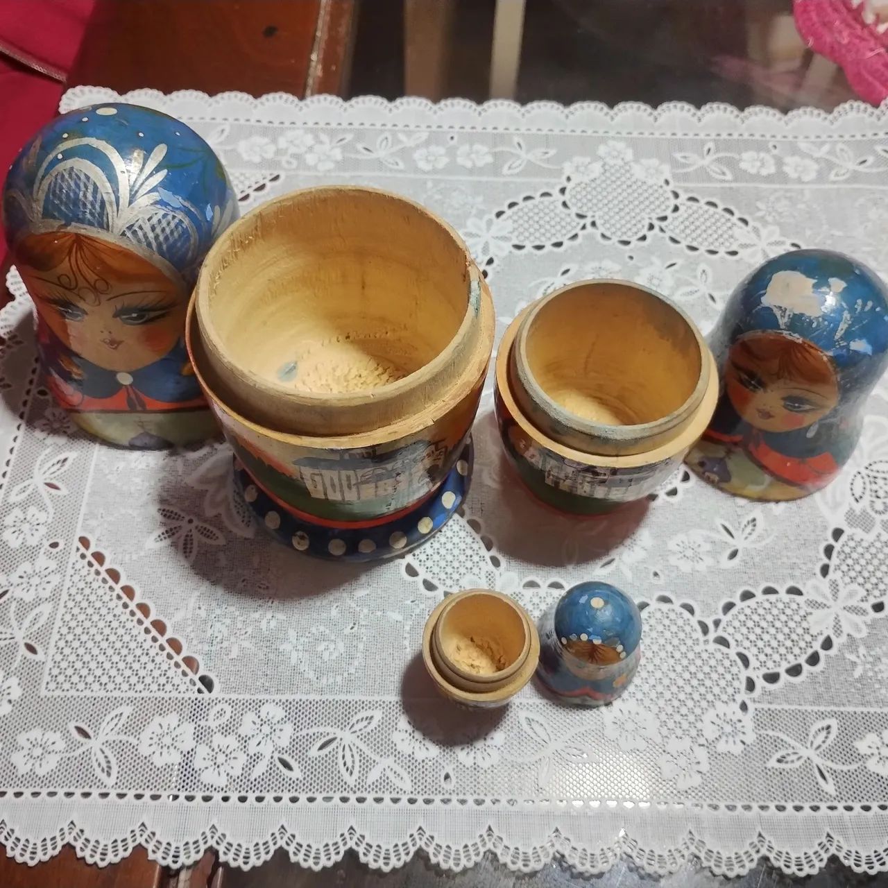 Boneca Russa Matrioska antiguidades  - Foto 5