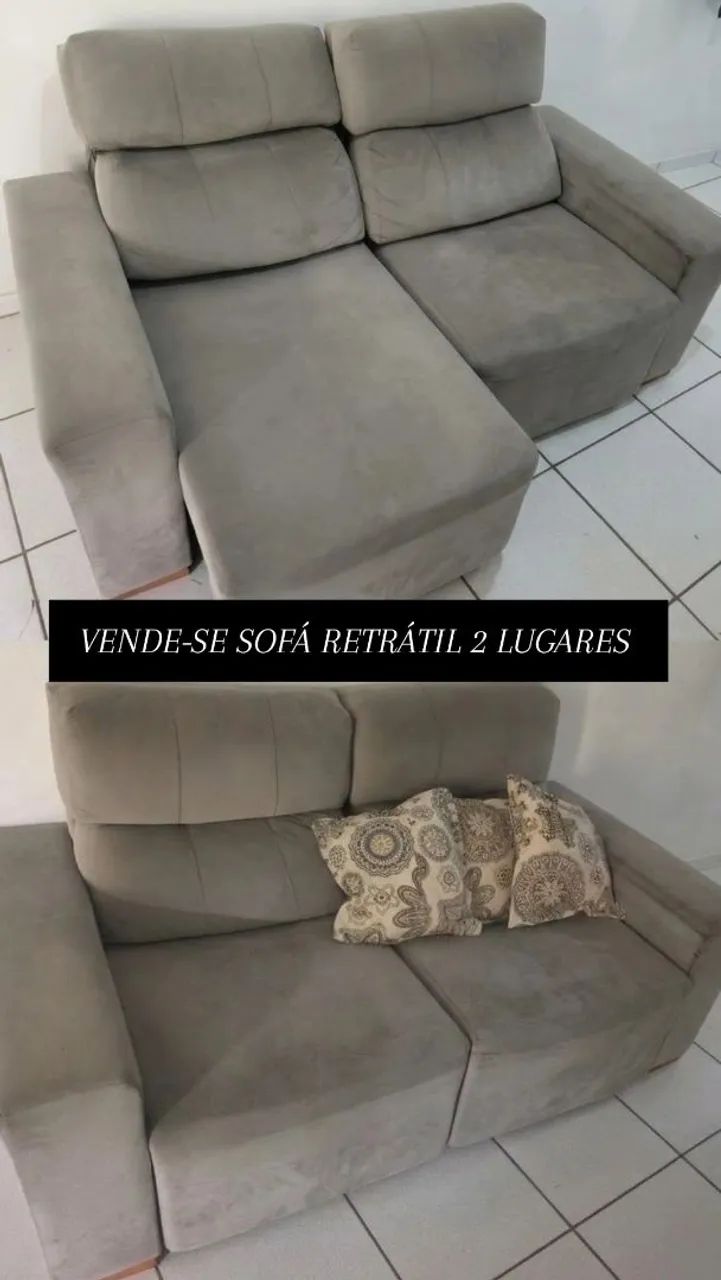 VENDE-SE SOFÁ RETRÁTIL 2 LUGARES 