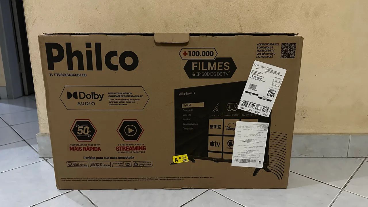 Smart TV LED Philco 32 Pol, Na Caixa, 5 Meses de Uso!  - Foto 3