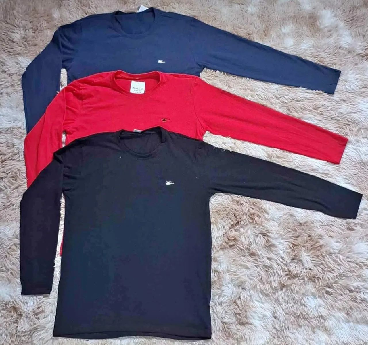 Camisa Sallo e Aleatory manga longa 