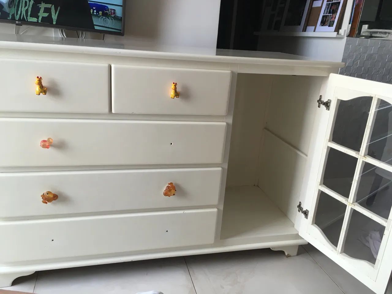 Cômoda PROVENÇAL em madeira e LACA para quarto infantil  - Foto 5