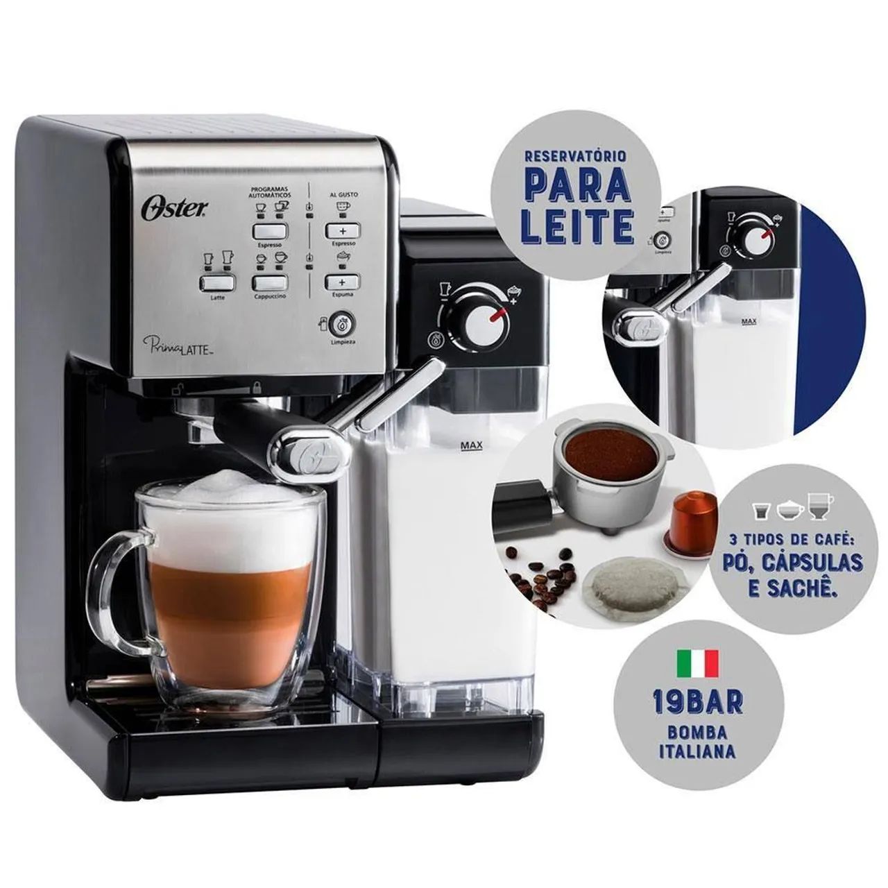Cafeteria expresso Oster primalatte 127v