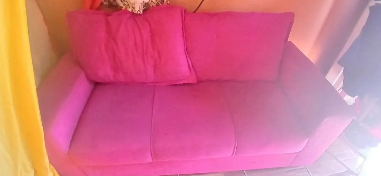 Sofá rosa