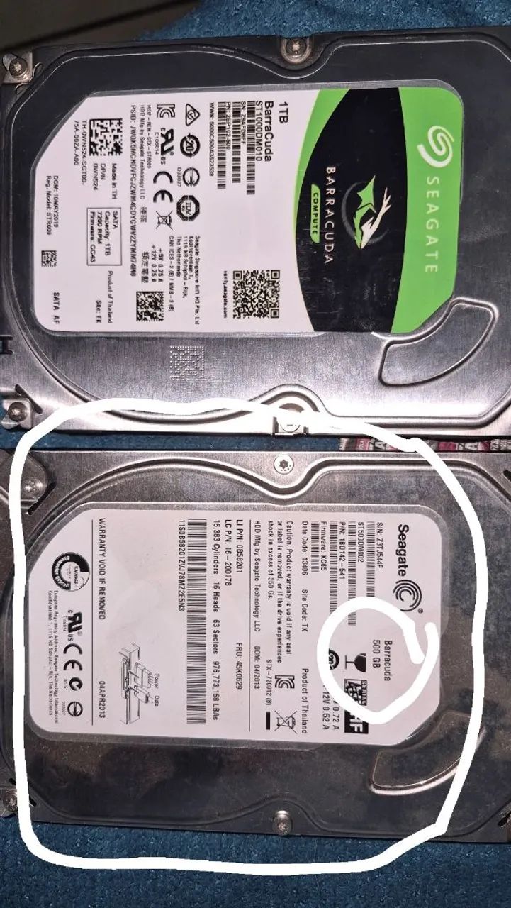 Dois HD barracuda 