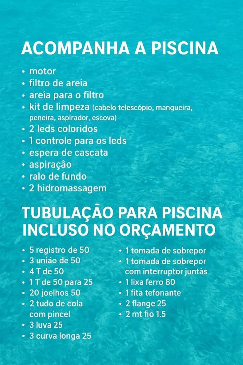 Piscina 8x4x1.40 completo e Instalda - Foto 4