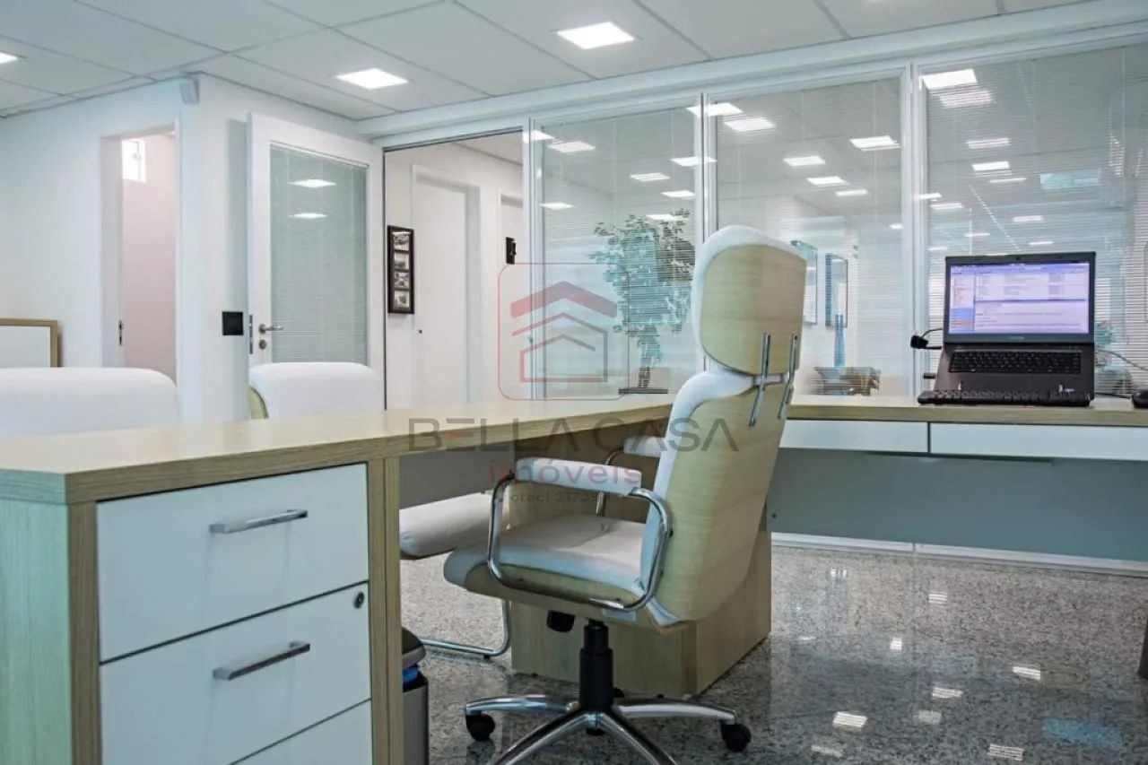 123,06 m² - Excelente sala comercial, sem os móveis, com ar condicionado, 3 banheiros - Foto 4