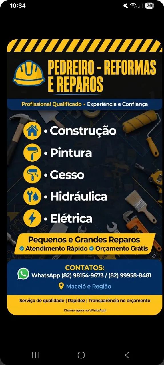 Pequenos e grandes reparos 