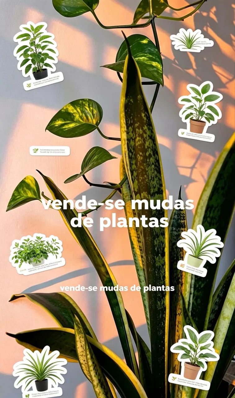 Mudas de plantas por 6 reias 