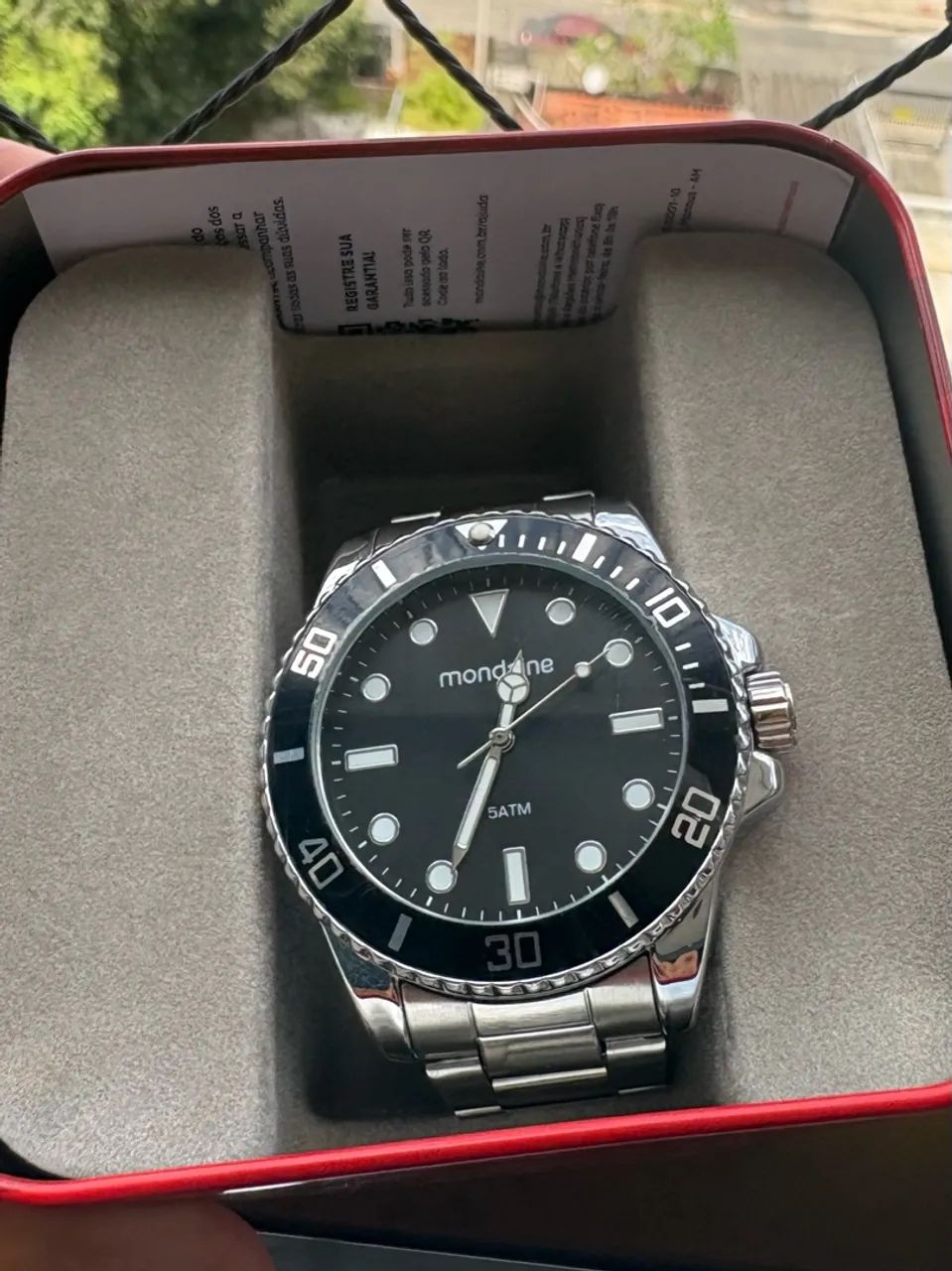 Relógio Prata Masculino Diver Mondaine  - Foto 2