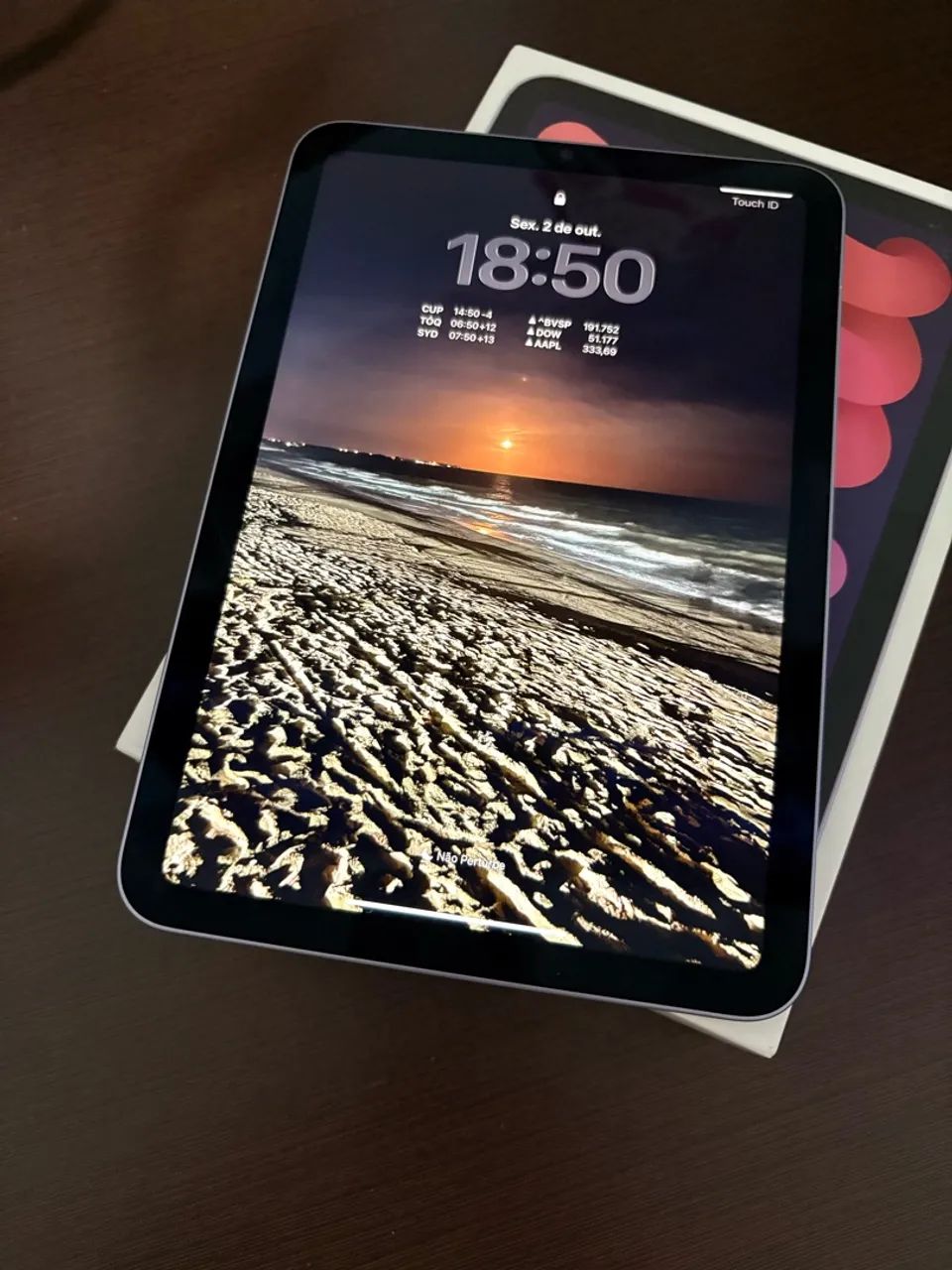 iPad mini 6ª geração 256GB Wi-Fi Roxo + Caixa e Acessórios