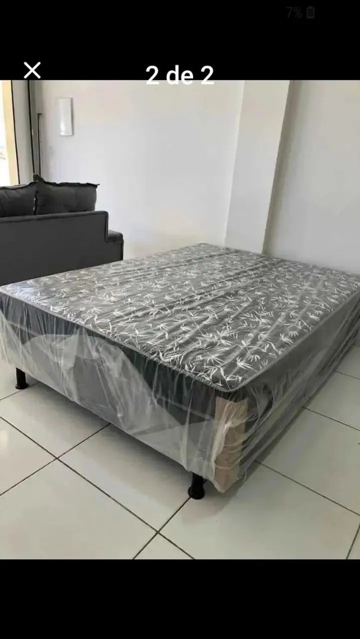 Cama box casal alta da fábrica 