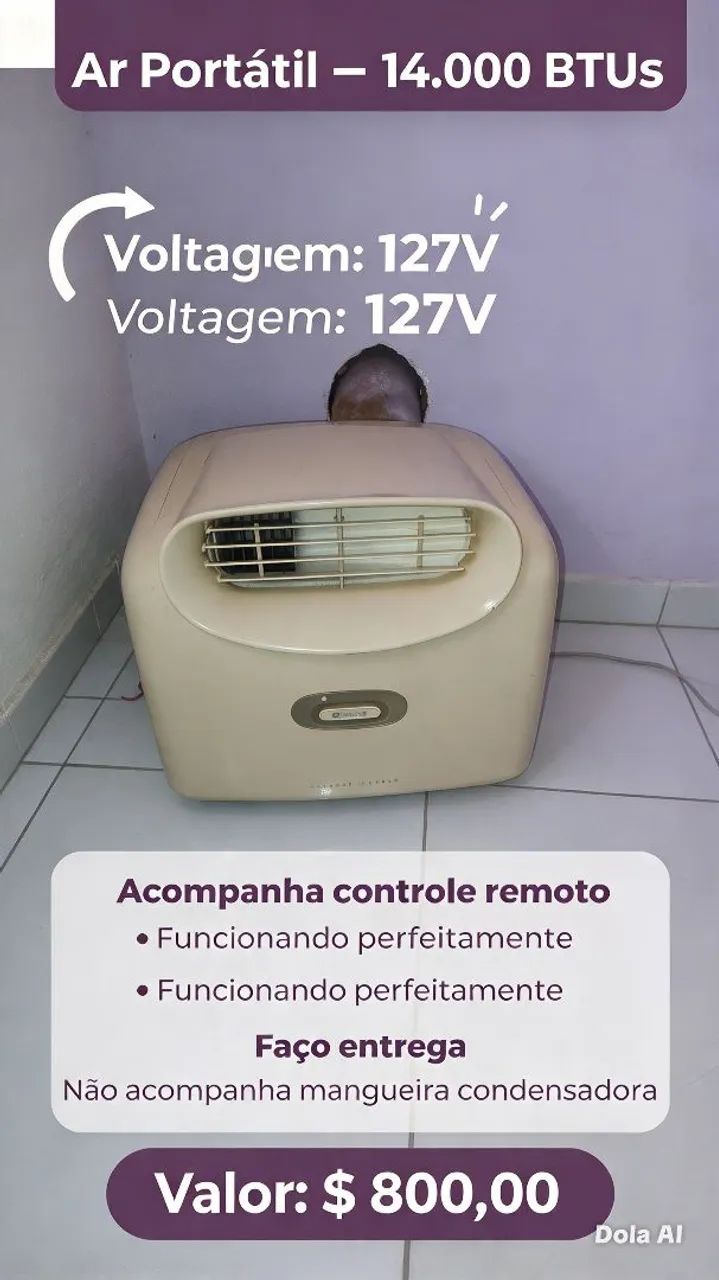 Ar condicionado portátil 