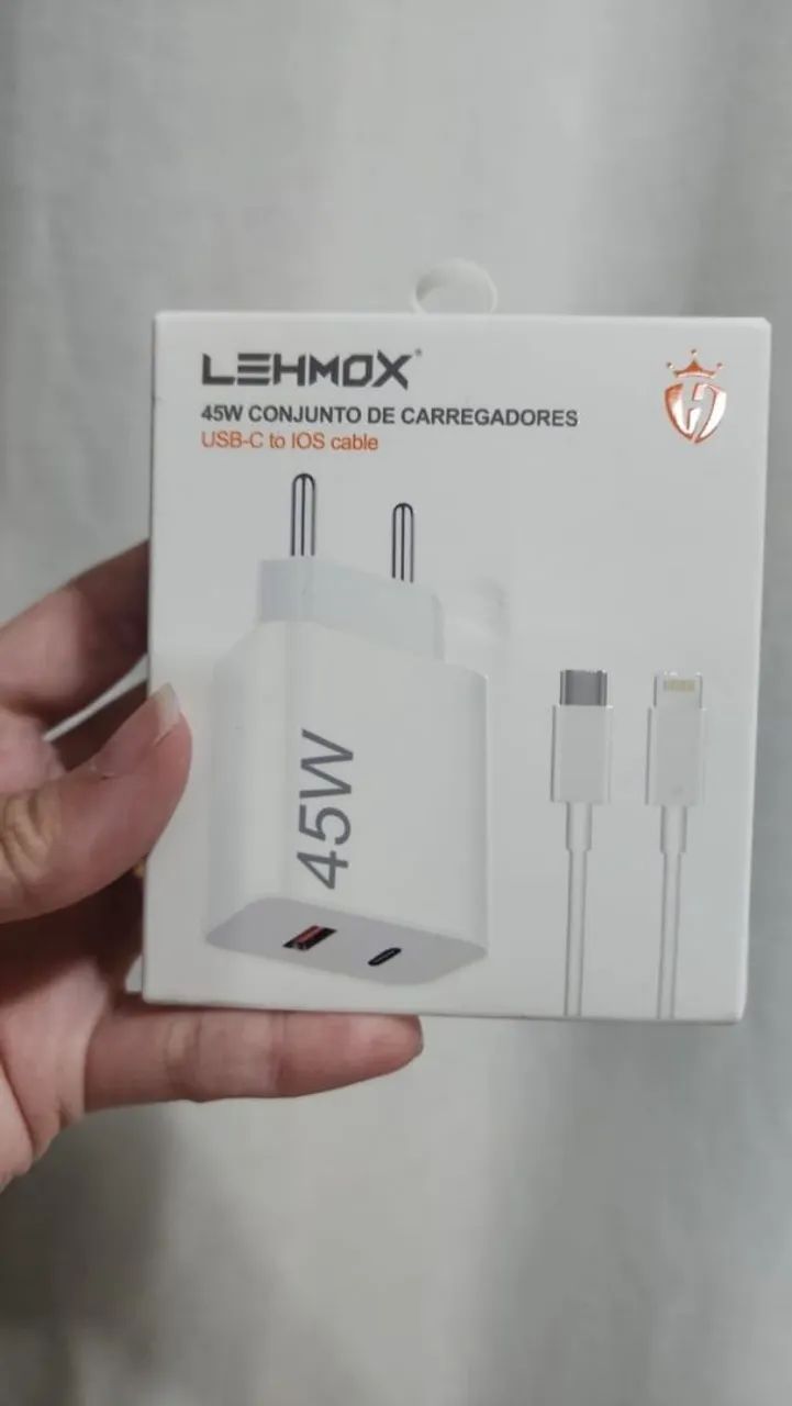 Carregador Iphone Novo