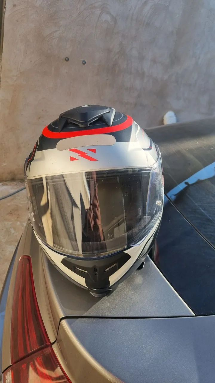 Capacete Norisk articulado n58 robocop escamoteavel - Foto 5