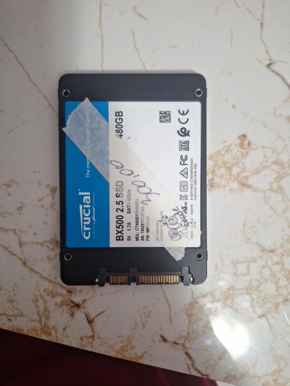 SSD Crucial BX500 480GB SATA 2,5 polegadas - Foto 2