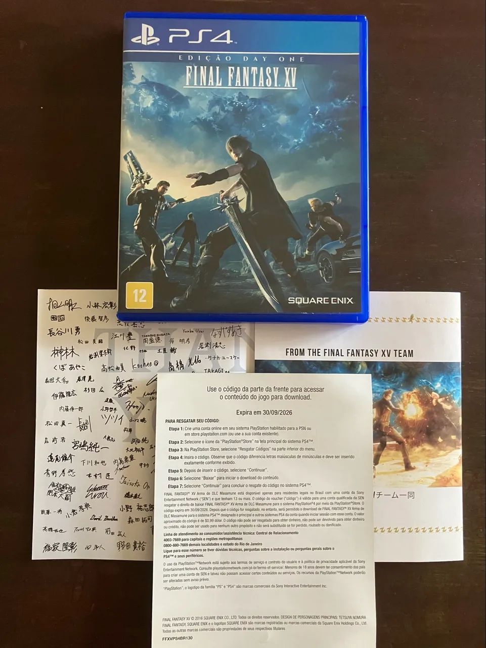 Final Fantasy XV - Day One Edition + DLC extra disponível (PS4