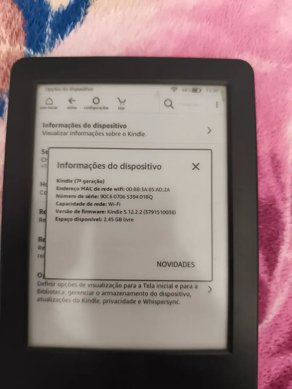 Amazon Kindle sétima/ 7 geração semi  - Foto 3