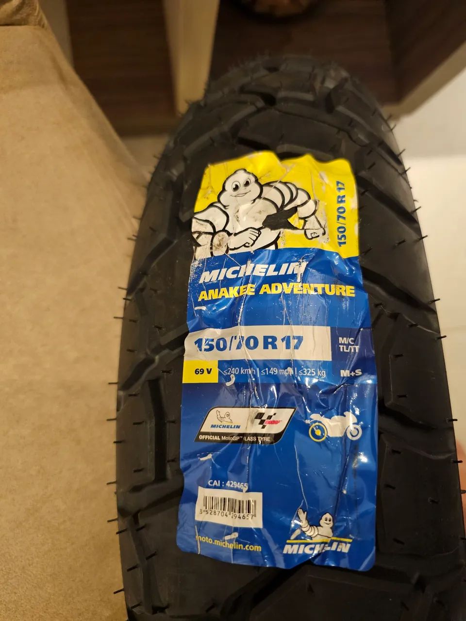 Pneu traseiro Michelin Anakee Adventure 150/70 R17 - Big Trail, Novo, 0km - Foto 2