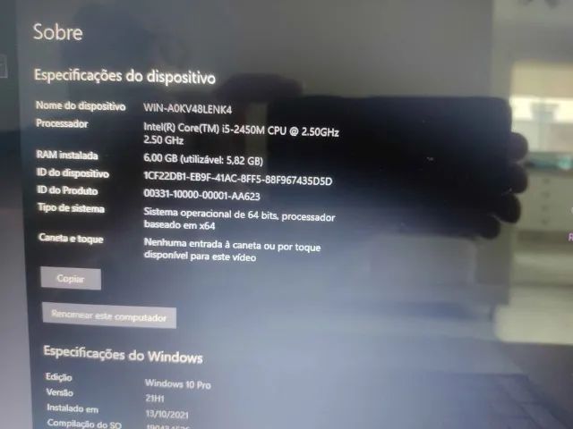 Notebook Acer Core i5 2450M 2.50 GHz (usado) - Foto 4