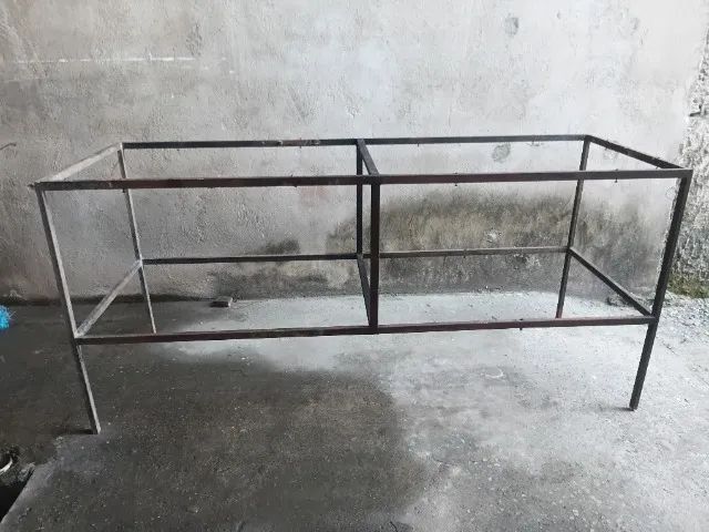 Mesa bancada de ferro altura 1,00×2,20×80  - Foto 3