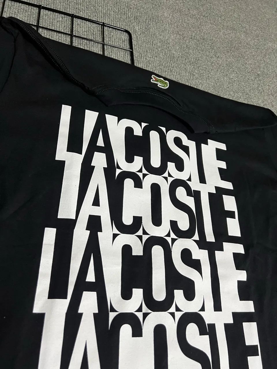 Camiseta Lacoste com estampa Preta - Foto 3