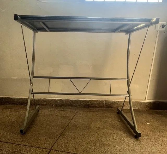 Mesa Escrivaninha Vidro Escritório - Foto 2