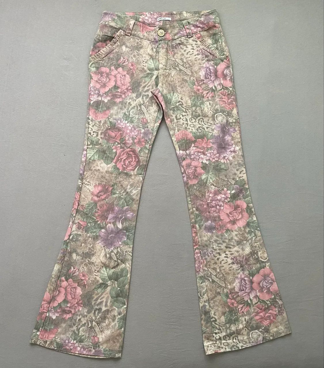 Calça Flare Hayfa Floral - M - Foto 2