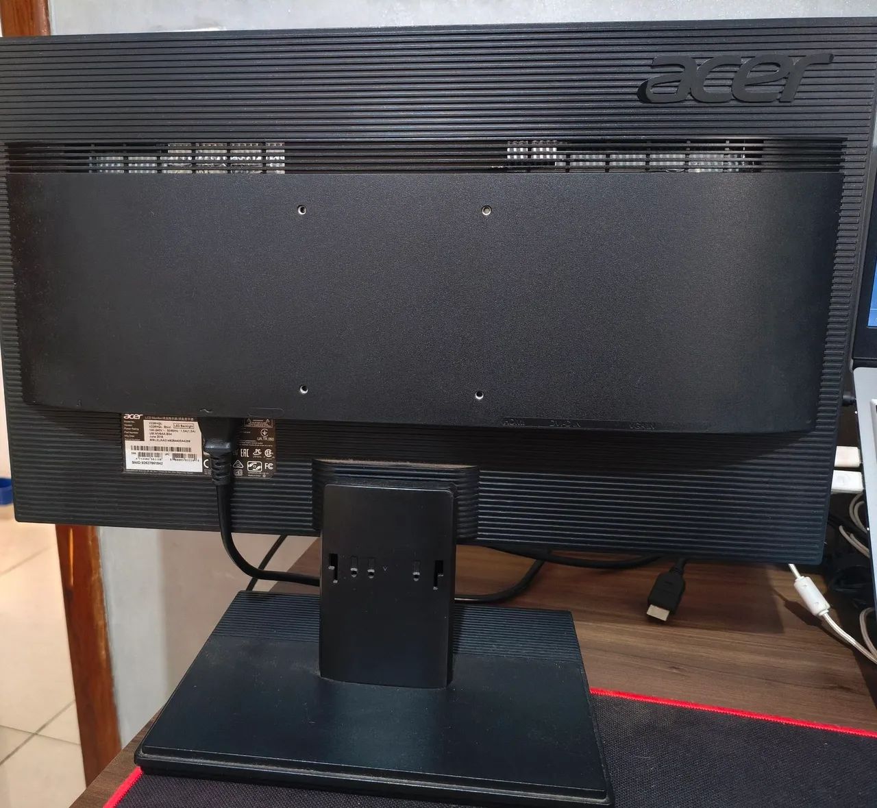 Monitor Acer V226HQL 21,5" Full HD - HDMI/VGA - Funcionando Perfeitamente - Foto 4