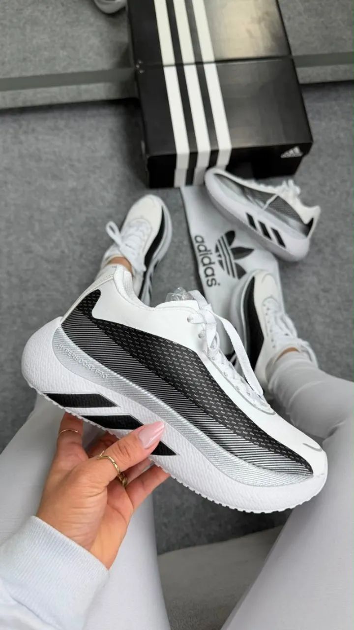 TÊNIS ADIDAS HYPERBOOST EDGE BRANCOPRETO DO 34 AO 39 - Foto 4