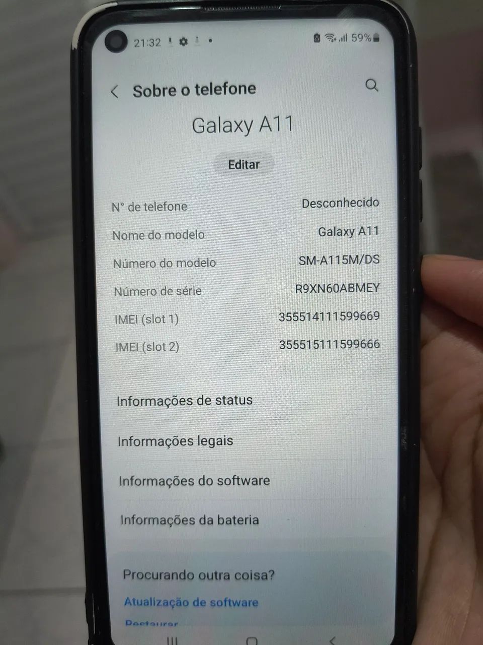 Samsung A11 em perfeito estado de funcionamento - Foto 5
