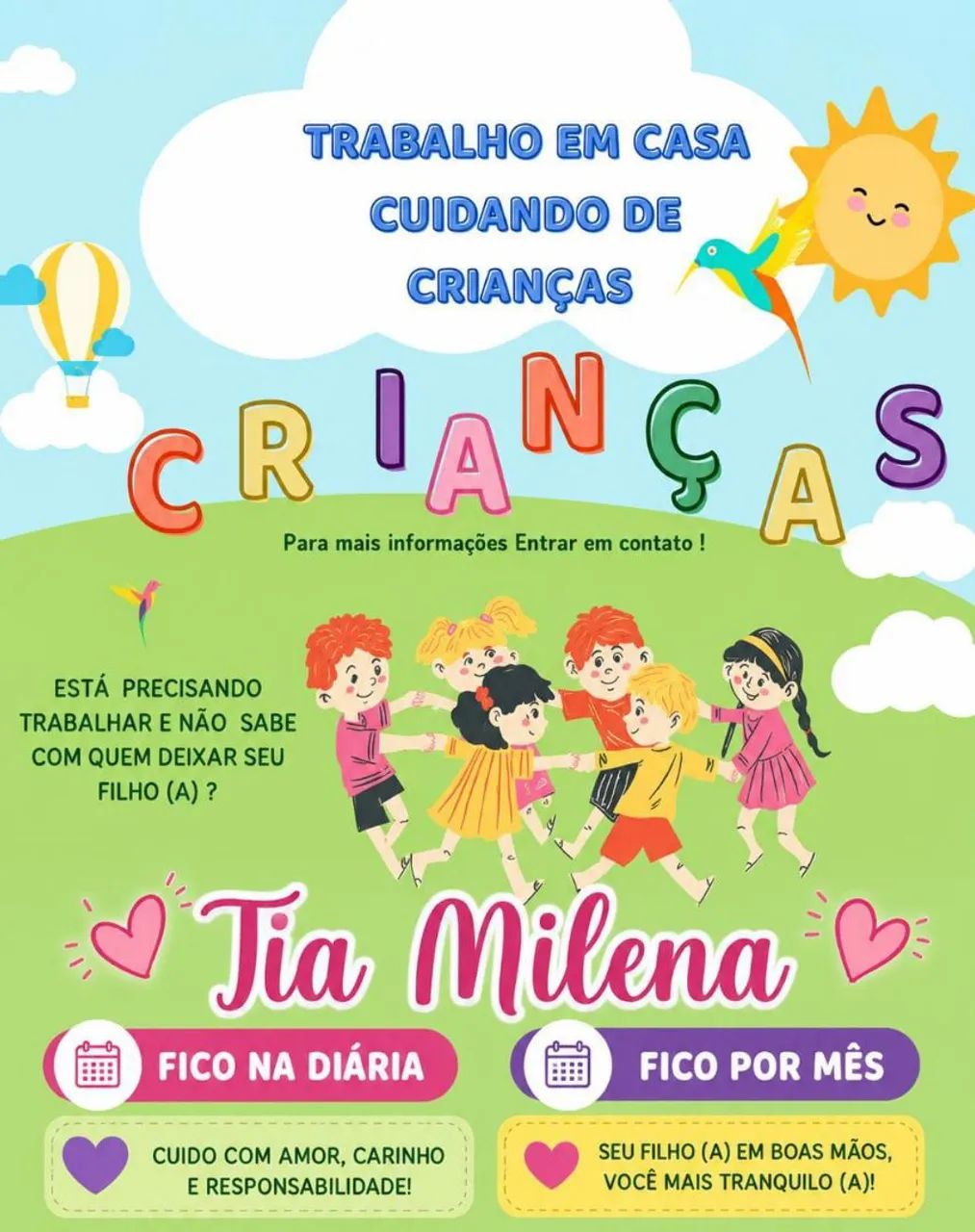 Cuidadora de criança 