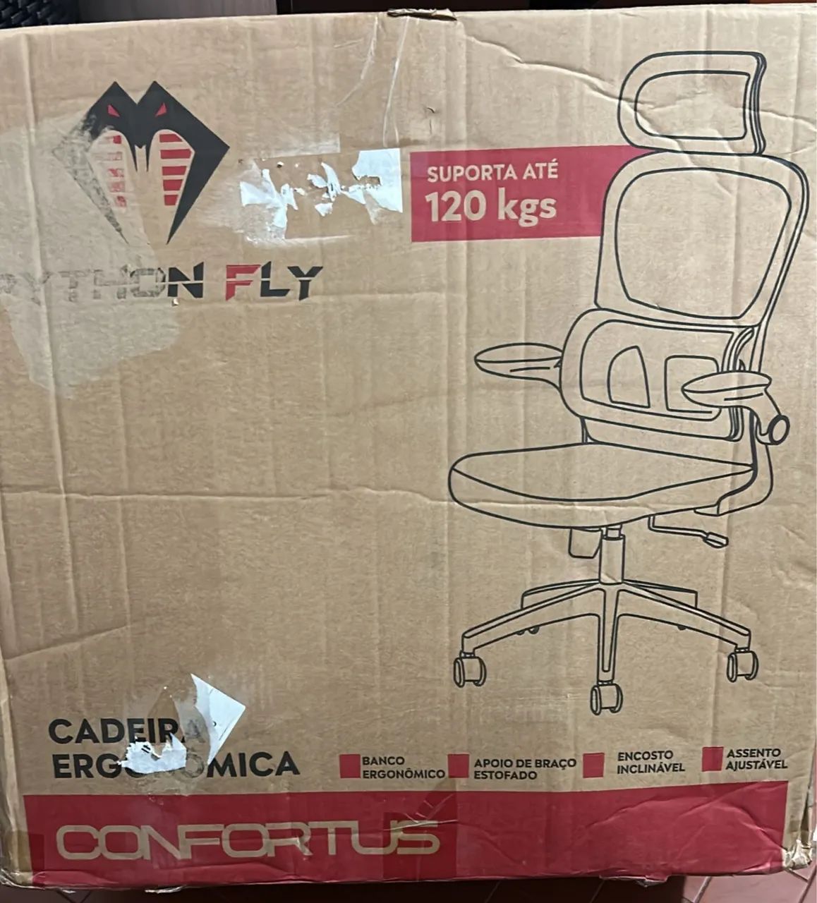Cadeira Python Fly Confortus (120 kg). - Foto 2