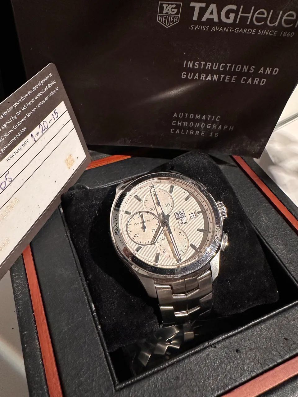 Relógio Tag Heuer Link Calibre 16 automático(ORIGINAL)