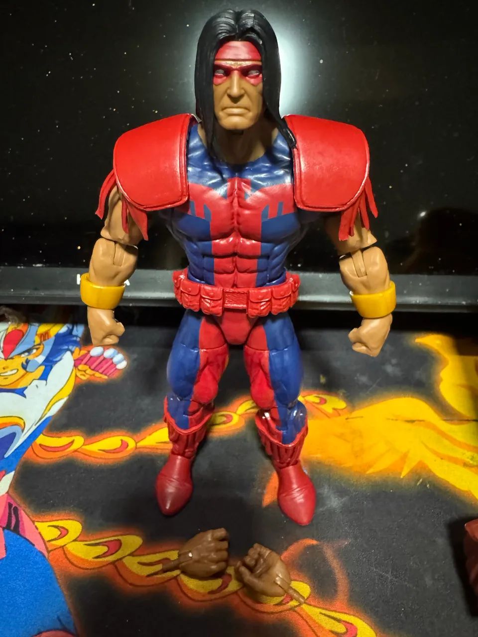 Marvel Legends Warpath (Apache) Vermelho - Foto 2