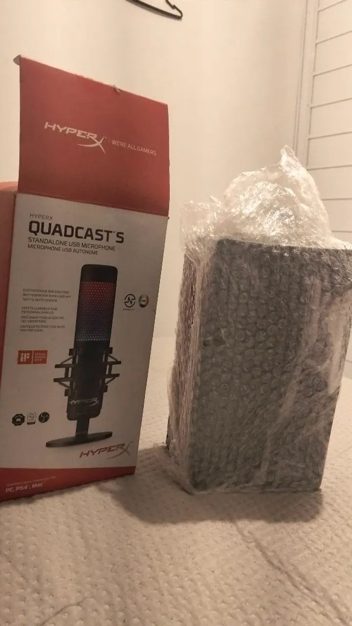 Microfone Condensador USB HyperX Quadcast S - Foto 3