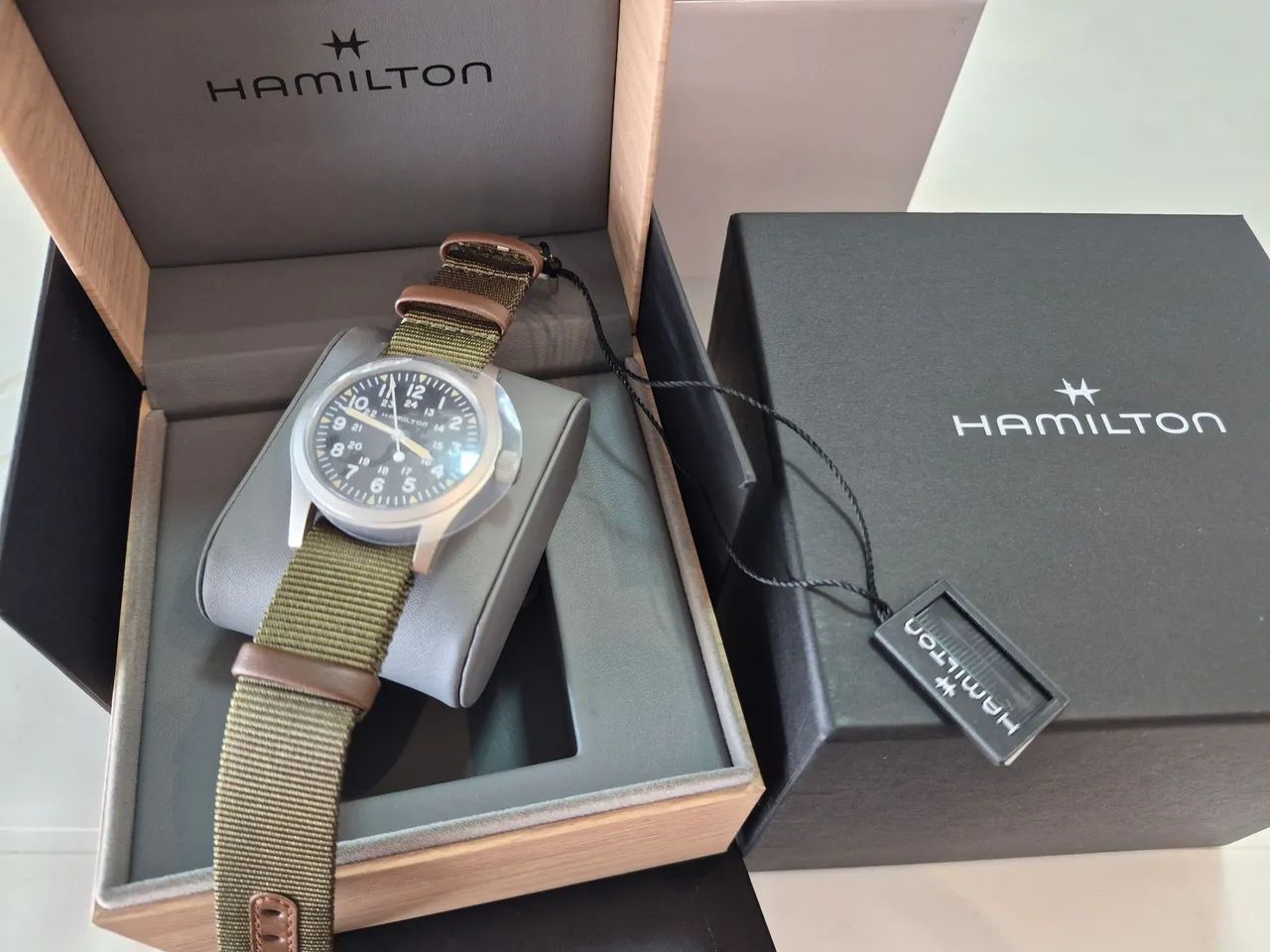 Relógio Hamilton Khaki Field Mechanical H69439931 - Foto 5