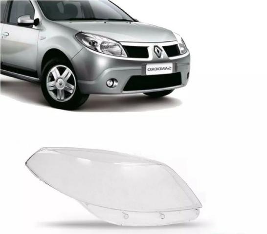 Lente Farol Renault Sandero 2007 2008 2009 2010 2011 Direito