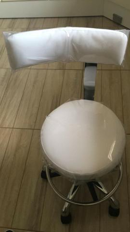 Maca Hidráulica Para Estética - Giro 360° + Mocho - Foto 3