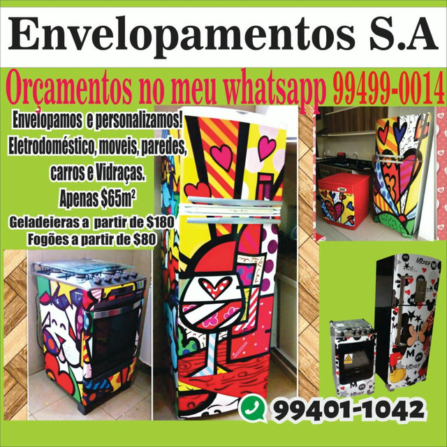 Envelopamentos personalizados.